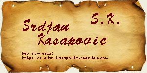 Srđan Kasapović vizit kartica